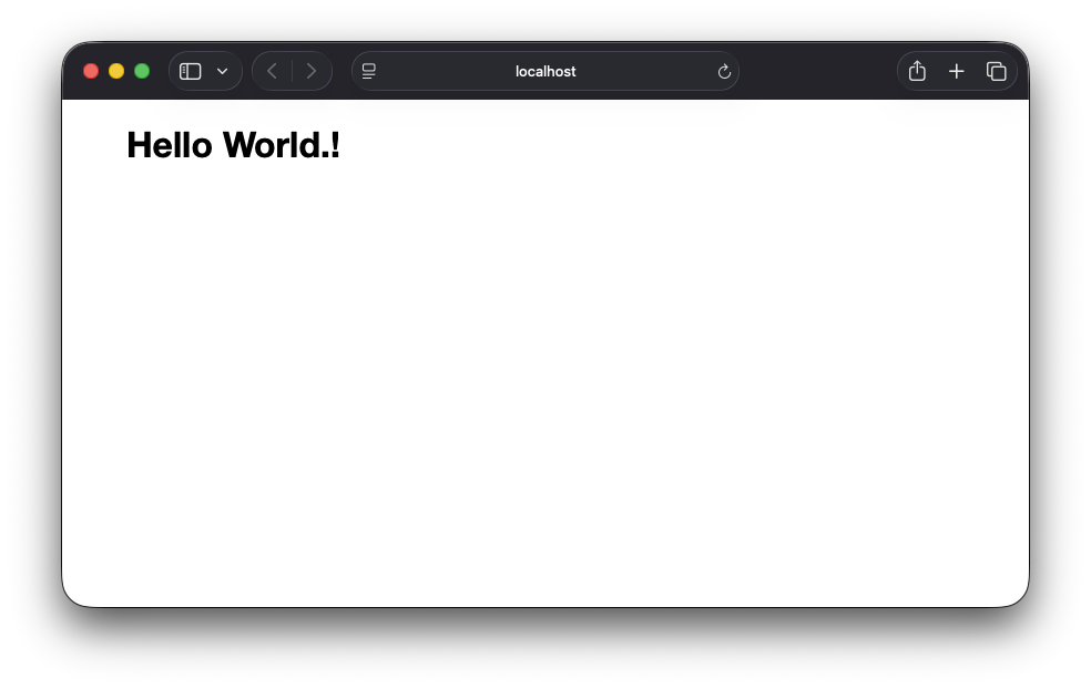 daf hello world screenshot