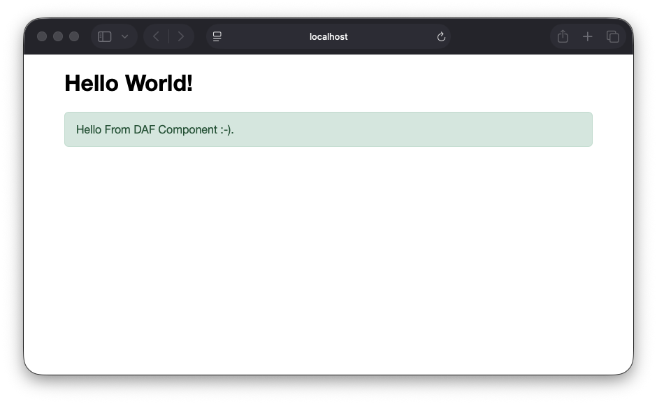 NiceMsg in component screenshot