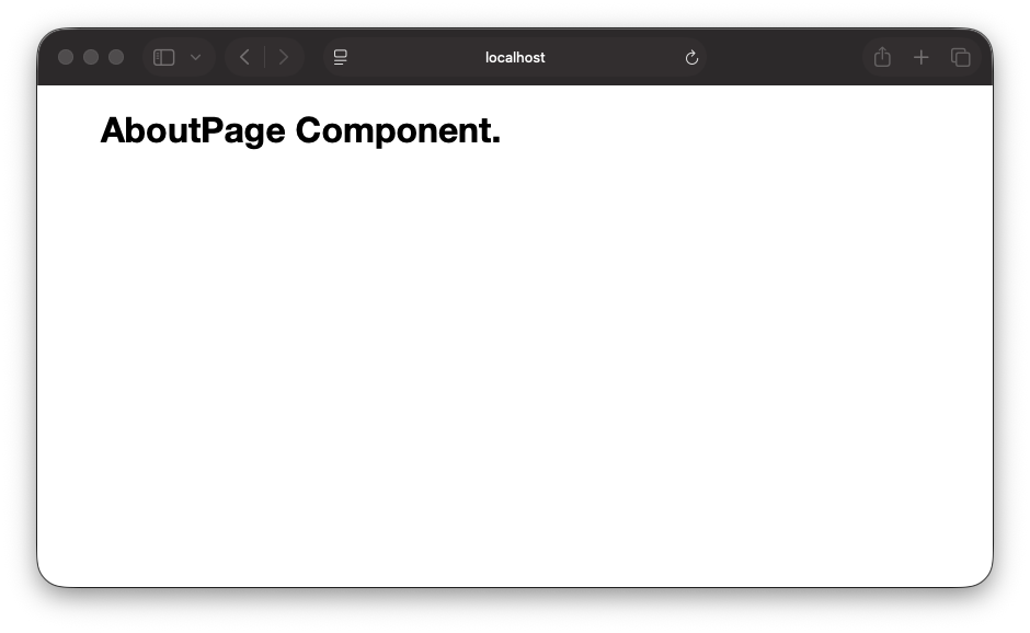 About page screenshot